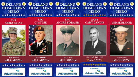 2019 Hometown Heroes, Abbey Stine, CJ Stine, Andre Forand, Gary Landis, Chase Berner.