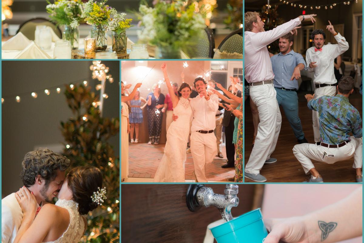 Collage of Images from Sharpe Wedding at Sanborn Center - PSJ Photography 3