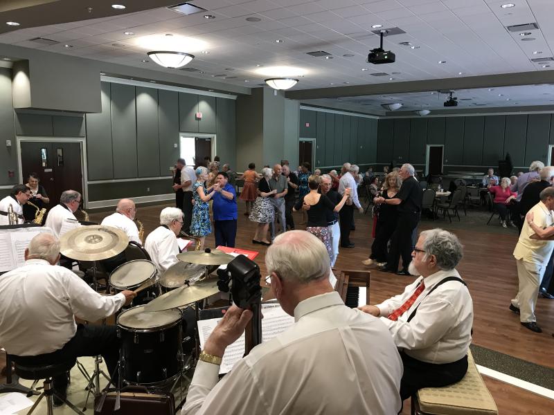 Big Band Playing While People Dance